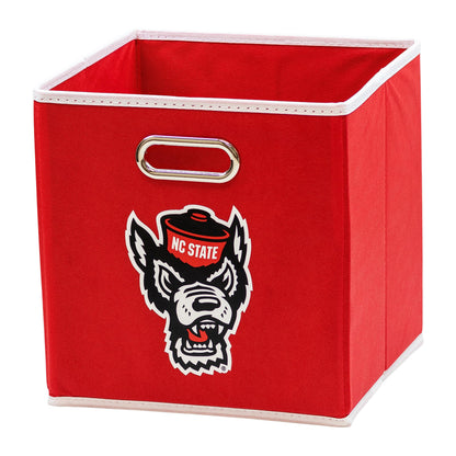 Franklin Sports NC State Wolfpack Collapsible Storage Bin-Made to Fit Storage Bin Organizers-10.5"
