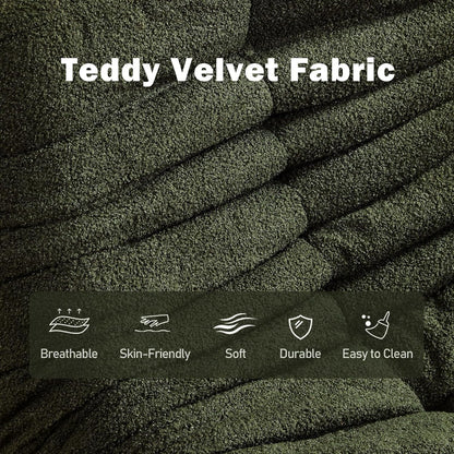 Bean Bag Chair, Fireside Chair Bean Bag Sofa Large Bean Bag Chair for Adults, Bean Bag Chairs for Teens with High Density Comfortable Foam, Memory Foam Bean Bag for Living Room, Bedroom (Green)