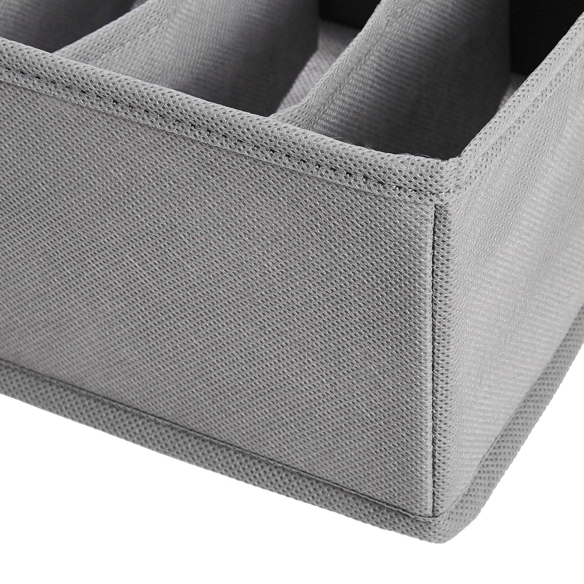 Amazon Basics Deep Drawer Organizer for Clothes, Collapsible Storage Boxes for Socks, Underwear and