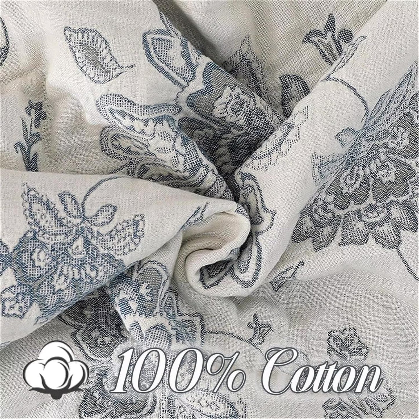 MSGKV Boho Throw Blanket for Couch Sofa Bed Decor, 100% Cotton Blankets Warm Versatile KnitWoven Blanket, Super Soft Warm & Decorative Blanket for Sofa Bed Living Room, 78''Wx 90''L