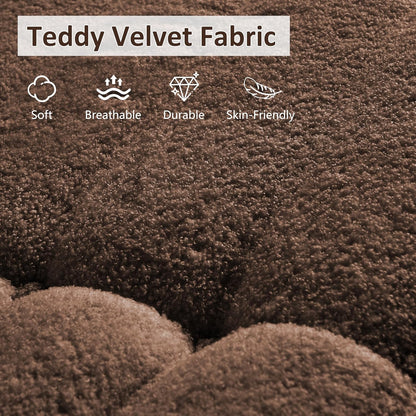 Bean Bag Chair, Oversized Bean Bag Chair for Living Room, Fireside Chair for Adults with Memory Foam Filled, Big Accent Sofa Lounge Floor Sofa for Gaming, Reading, Relax, No Assembly Required(Coffee)