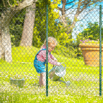 ARIFARO Sturdy Duty Metal Fence Posts 7 Feet assemblable,Pack of 10, No Digging Garden U Post for Wire Fencing Steel Poles for Yard, Outdoor