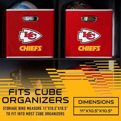 Franklin Sports NFL Kansas City Chiefs Collapsible Storage Bin