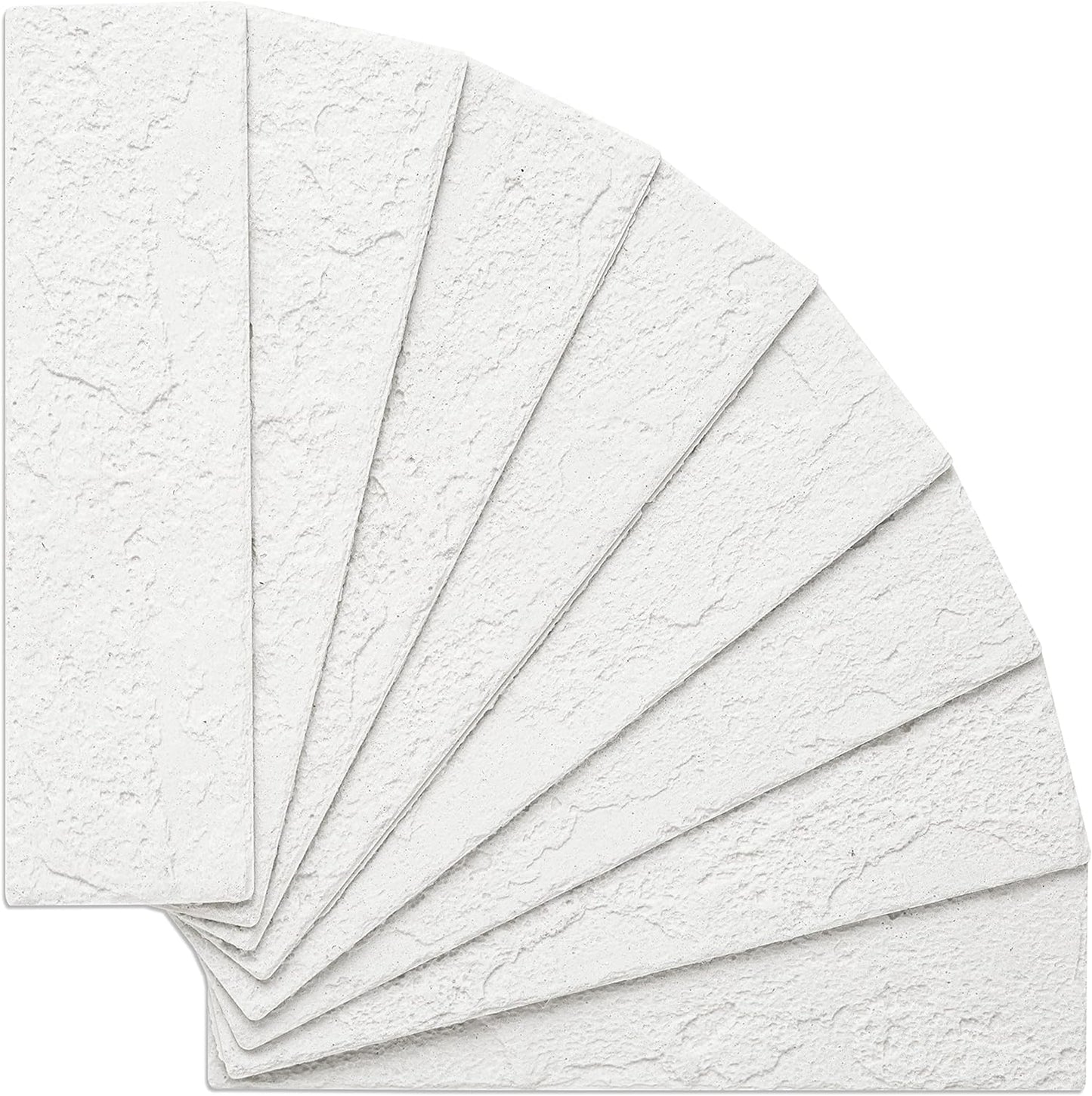 Vintage Faux Brick Wall Tiles, 3D Thin Brick Veneers for Bedroom, Bathroom, Kitchen, Fireplace and Fence Wall Panels (2, White)