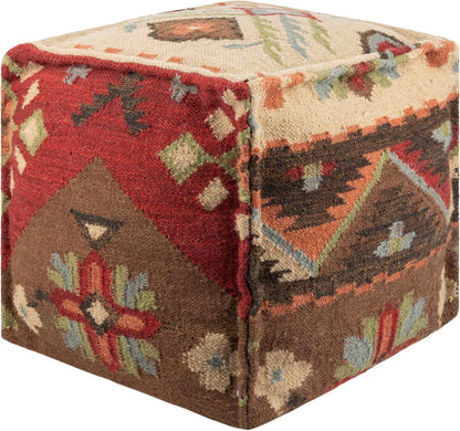 Mark&Day Pouf Ottoman, Gaubitsch Rustic Camel Cube Pouf Foot Rest for Living Room, Bedroom and Boho Home Decor (18"x18"x18")