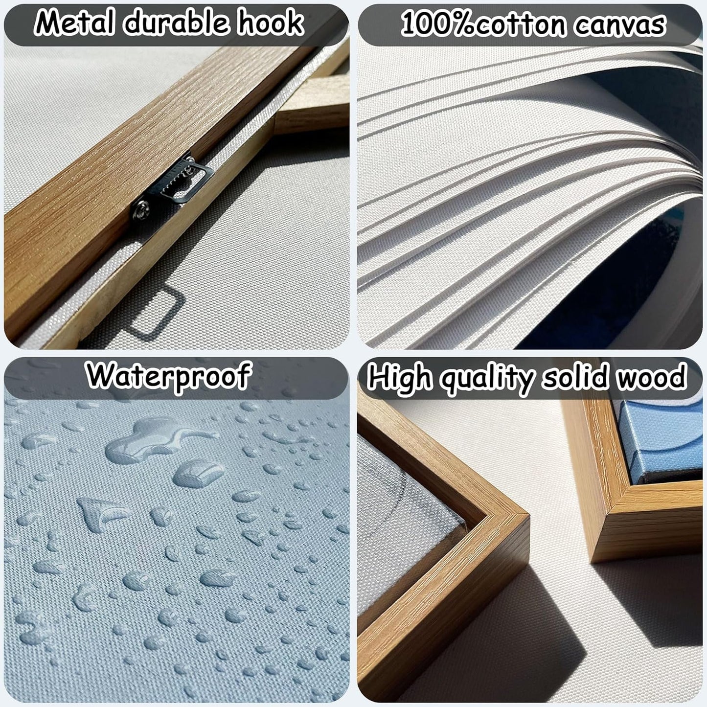 Minimalist & Modern Art for Bedroom Decor Framed Abstract Artwork for Walls Neutral & Contemporary Beige Wall art - Artwork for Living Room and Boho Style Large Abstract Wall Art 29×58IN