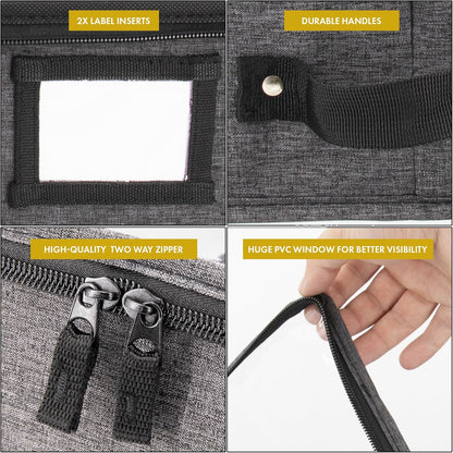 HOMELUX THEORY 2pc Low Profile Under Bed Storage Containers, Thin Under Couch Storage Organizer with Bins & Lids, Underbed Storage Box Ideal for Seasonal Clothes, Blankets, Fabric & Shoes (Dark Gray)