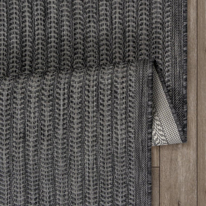 Adiva Rugs Outdoor Indoor Area Rug, Weather Resistant, Easy to Clean, Stain Resistant Floor Mat for Dining Room, Backyard, Deck, Patio (Pebble Weiss, 5' x 7')