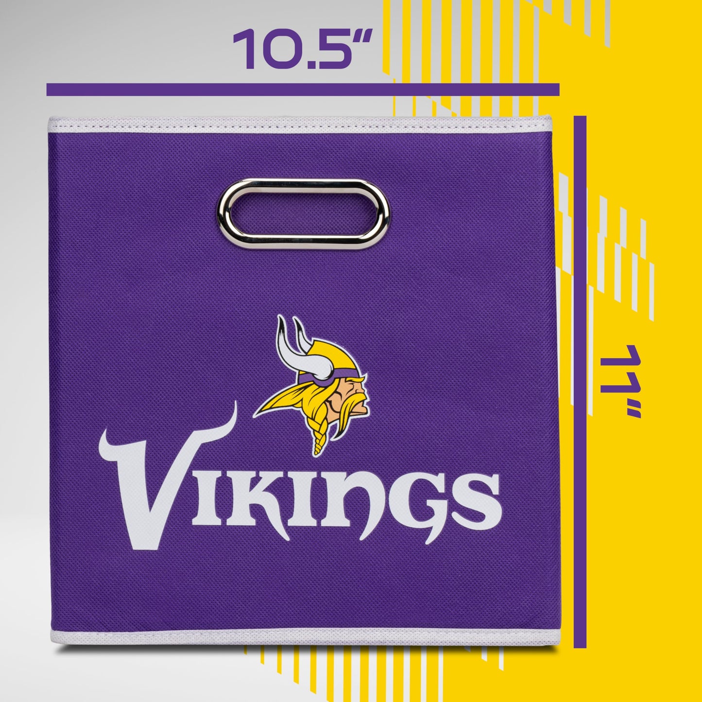 Franklin Sports NFL Minnesota Vikings Collapsible Storage Bin