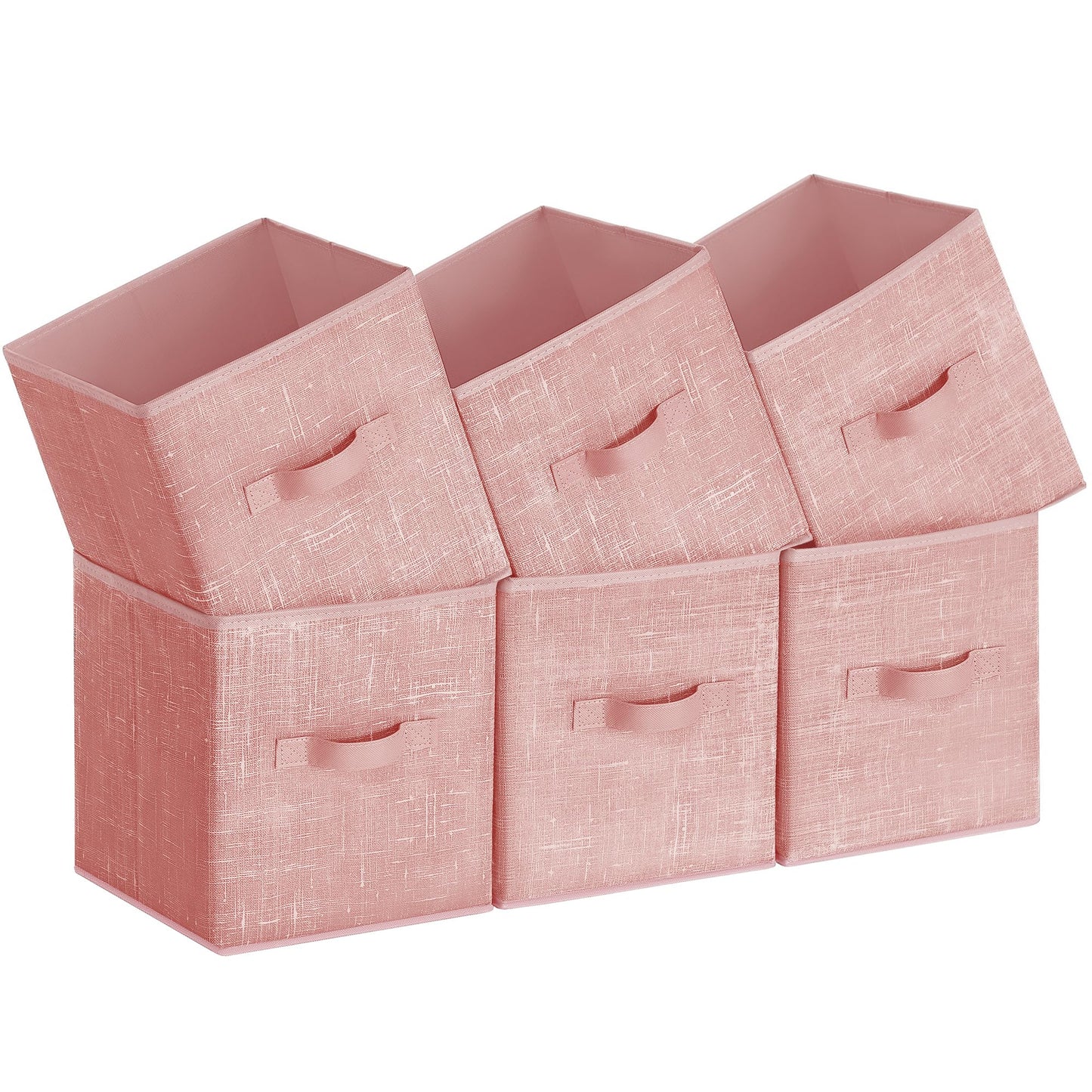 SONGMICS Storage Cubes, Set of 6, 11-Inch Foldable Closet Organizers