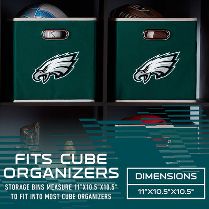 Franklin Sports NFL Philadelphia Eagles Collapsible Storage Bin
