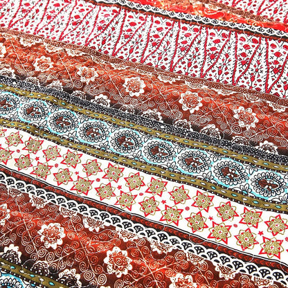 NEWLAKE Quilted Cotton Bed Pillowcases,Striped Classical Style, 2 Pieces, 20x36 Inch