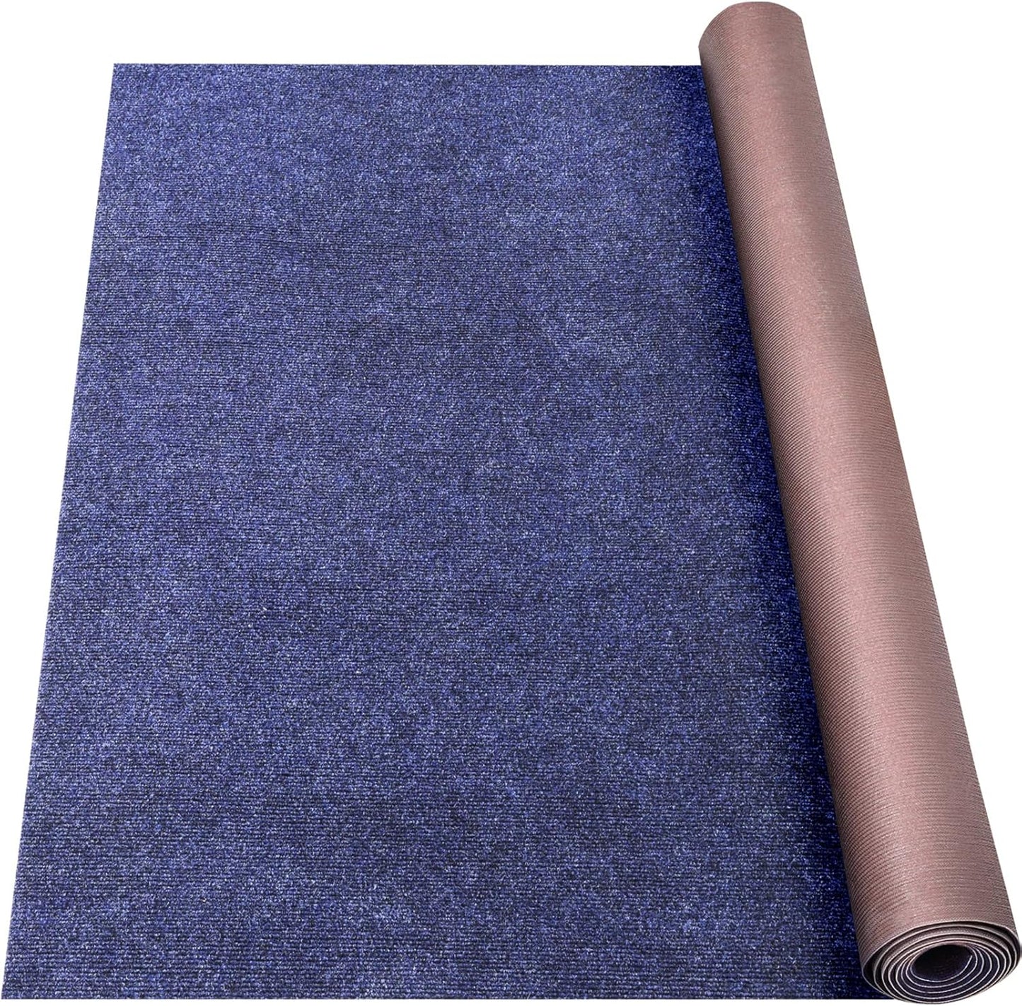 Marine Carpet,6 FT x 14 FT Deep Blue Indoor Outdoor Carpet 0.2" Thick Boat Carpet with Water-Proof TPE Backing, Non-Slide Outdoor Marine Carpet Roll for Home, Patio, Porch, Deck