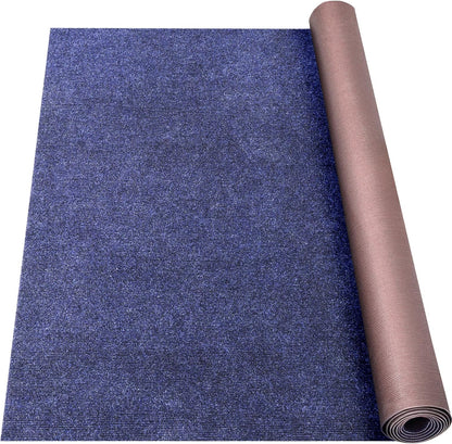 Marine Carpet,6 FT x 14 FT Deep Blue Indoor Outdoor Carpet 0.2" Thick Boat Carpet with Water-Proof TPE Backing, Non-Slide Outdoor Marine Carpet Roll for Home, Patio, Porch, Deck