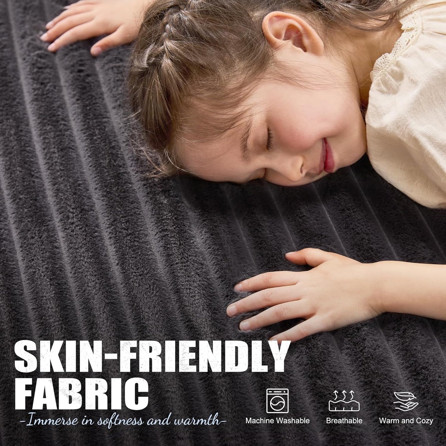 Hobestluk Modular Sectional Sofa Memory Foam Couch Sofa Bed Loveseat with Chaises Cloud Couch with Removable Cover Large Sectional Couches for Living Room (Strip Grey, Sofa Bed)