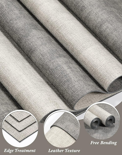 SUEH DESIGN Leather Placemats Set of 6 Reversible Table Mats Heat Resistant Waterproof No-Slip Place Mats for Dining Table Kitchen Parties