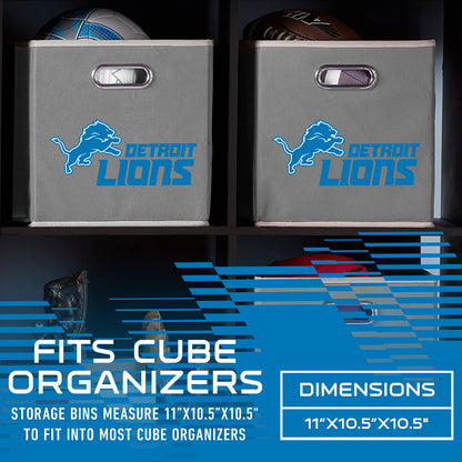 Franklin Sports NFL Detroit Lions Collapsible Storage Bin