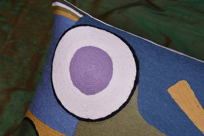 Lumbar Kandinsky Abstract Pillow Cover - Soul Modern Chair Pillowcase Abstract Couch Cushion Contemporary Pillowsham Farmhouse Sofa Handmade Wool Size 14x20