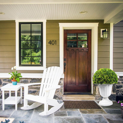 Sunnyglade 2 PCS 23”Artificial Plastic Boxwood Ball Tree，Faux Potted Decorative Topiary Plant，UV Resistant Fake Plant in Pot for Home Gate Indoor Outdoor Patio Office Decor