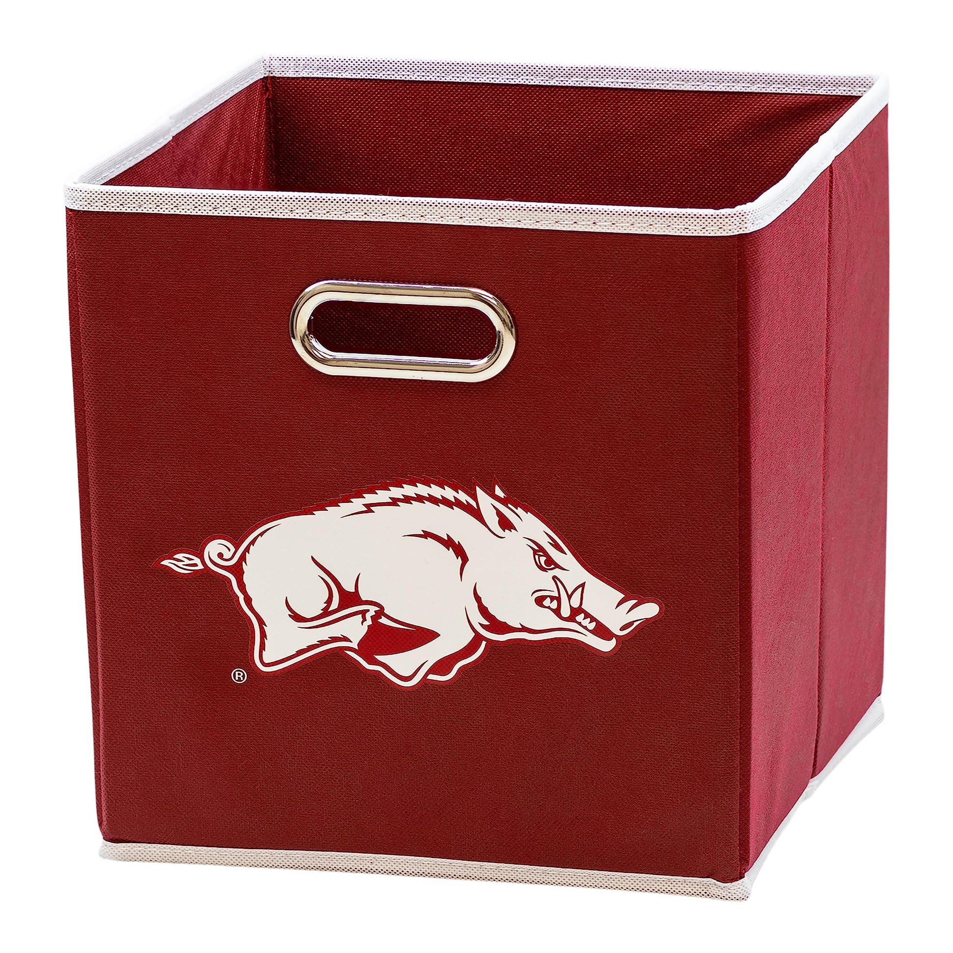 Franklin Sports NCAA Storage Bin - Cube Organizer - Arkansas
