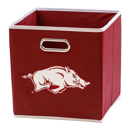 Franklin Sports NCAA Storage Bin - Cube Organizer - Arkansas