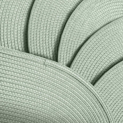 AHHFSMEI Placemats Set of 8 for Dining Table Washable Woven Vinyl Non-Slip 18x12 inches Placemat Heat-Resistant Durable Table Mats for Dining Table Easy to Clean (Sage Green, 8)