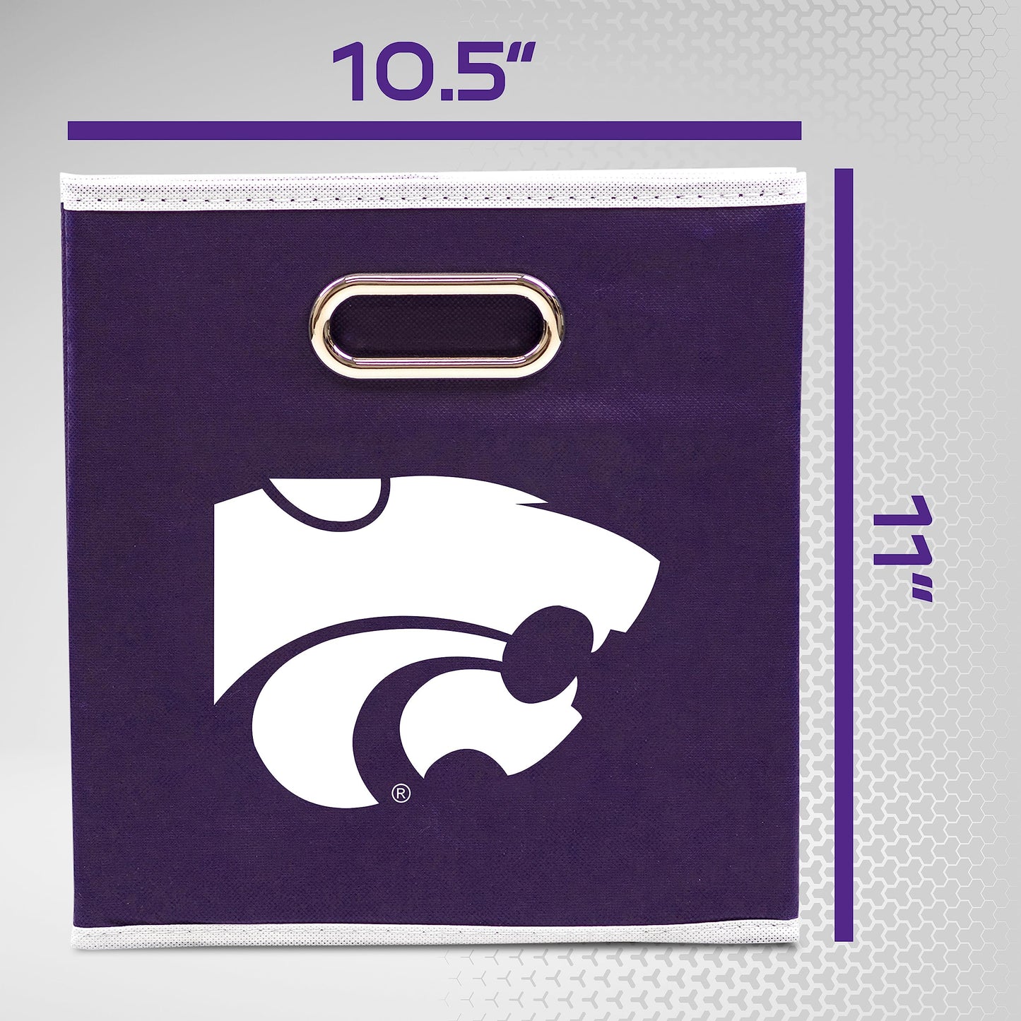 Franklin Sports NCAA Storage Bin - Cube Organizer - Kansas State