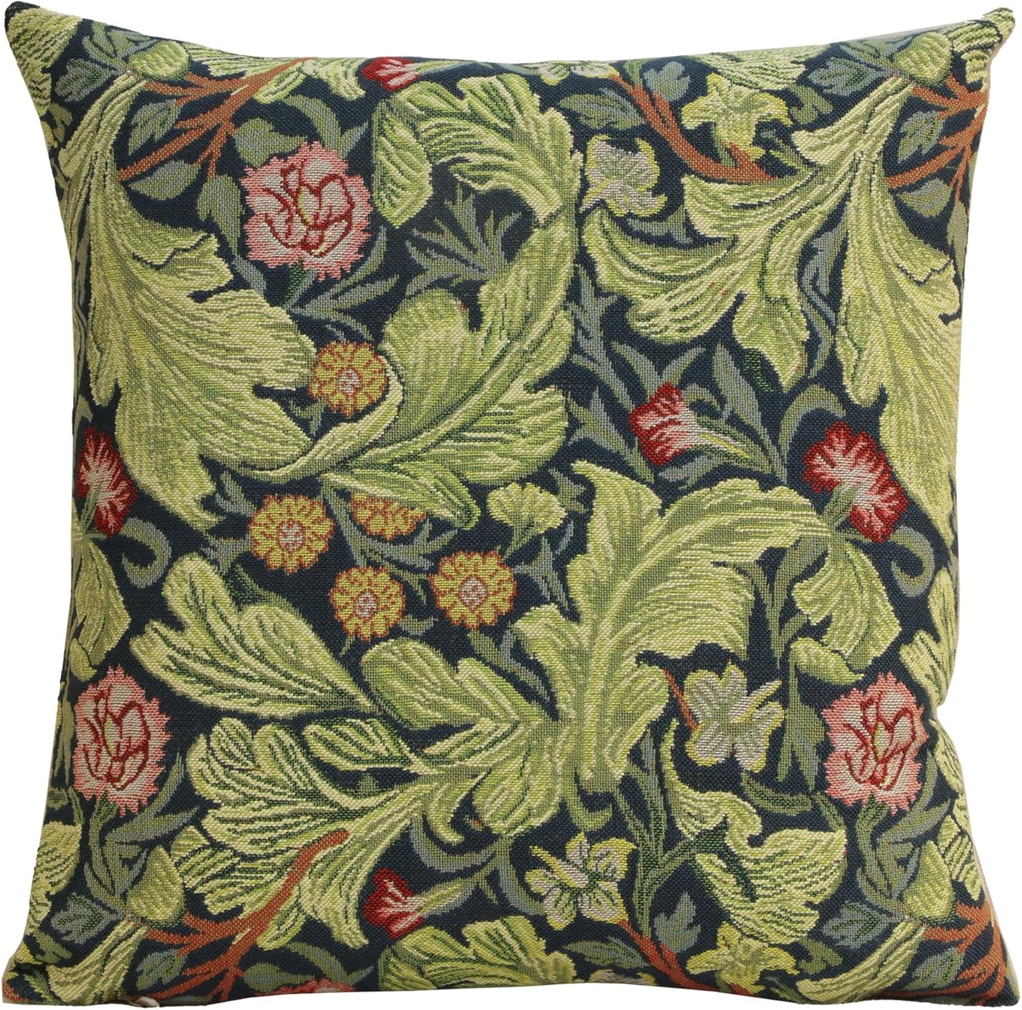 Charlotte Home Furnishings Throw Pillow Covers 16x16 in, Green Leicester Decorative Couch Pillow Covers, Boho European Tapestry Cushion Cases, Living Room Cozy Home Decor, Jacquard Woven Soft Cotton