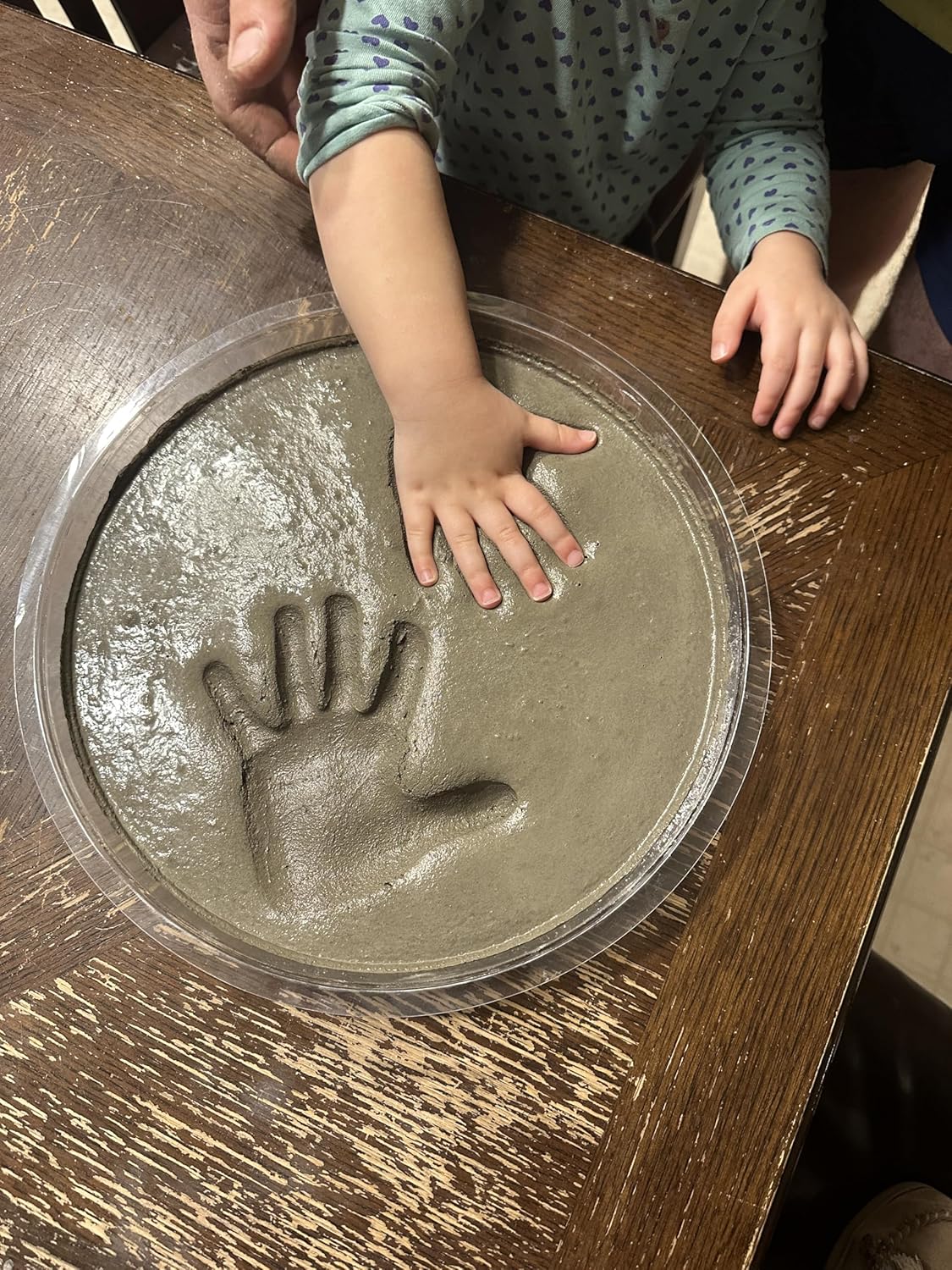Large DIY Stepping Stone Kit, Handprint Stepping Stone, Mother's Day Gift, Footprint Stepping Stone (12 Inch + Stamp Set)