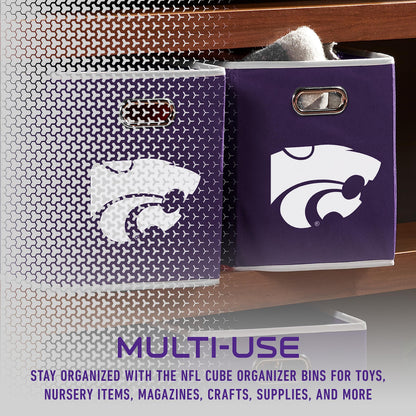Franklin Sports NCAA Storage Bin - Cube Organizer - Kansas State