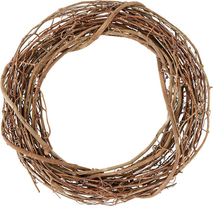 14" Natural Grapevine Wreath by Ashland - Ready-to-Decorate Rustic Home Decor for Weddings, Birthdays, Parties, and Holidays - Bulk 12 Pack