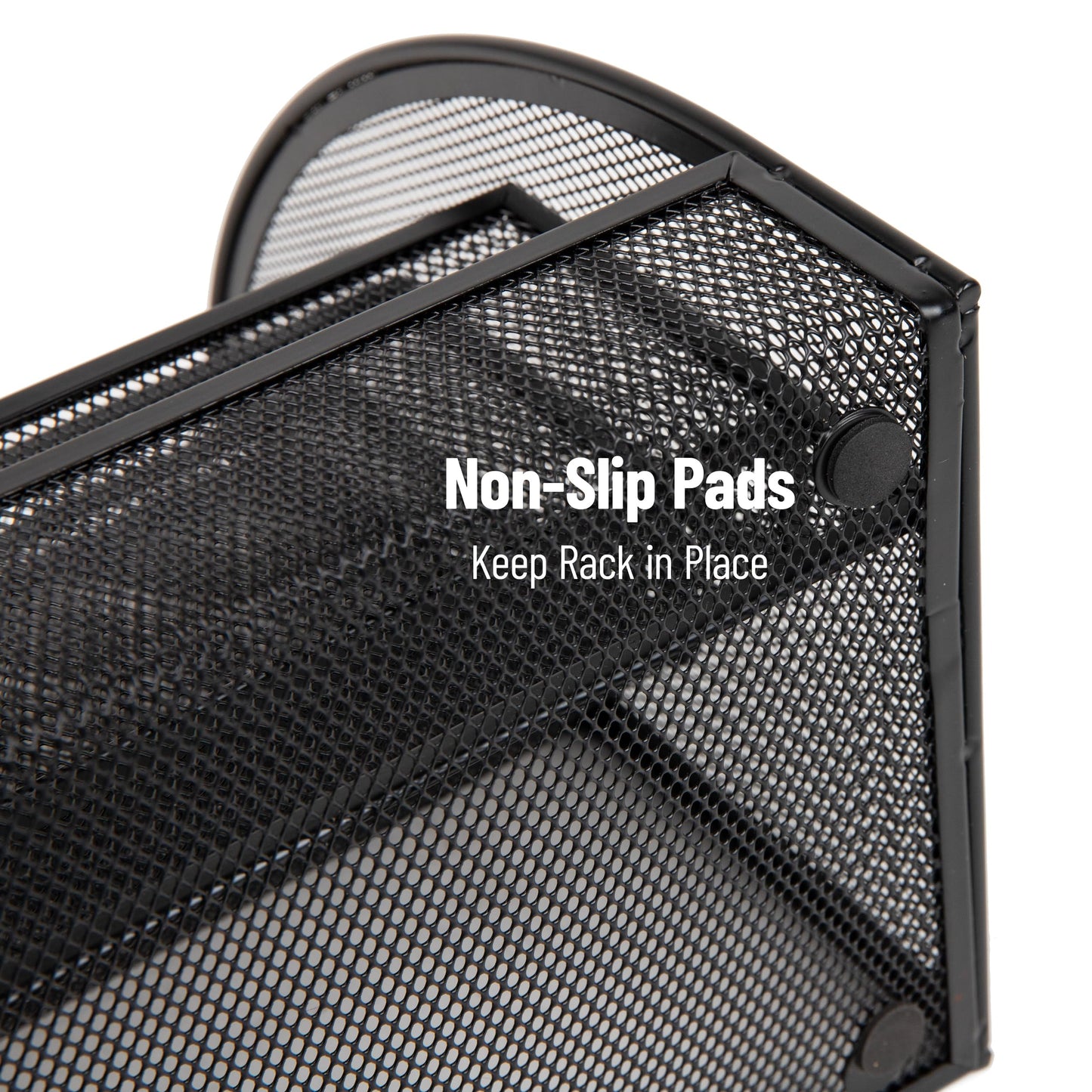 Mind Reader 4-Tier Mail Sorter, Desktop Organizer, File Storage, Magazine, Office, Metal Mesh