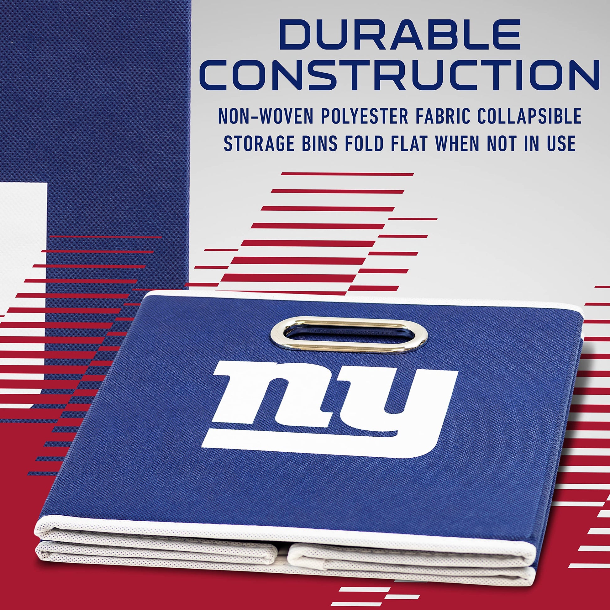 Franklin Sports NFL New York Giants Collapsible Storage Bin
