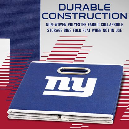 Franklin Sports NFL New York Giants Collapsible Storage Bin