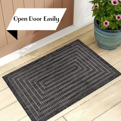 Adiva Rugs Outdoor Indoor Area Rug, Weather Resistant, Easy to Clean, Stain Resistant Floor Mat for Dining Room, Backyard, Deck, Patio (Pebble Weiss, 2' x 3')