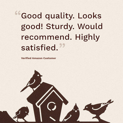 EZ Vane Steel Birdhouse Weathervane 80” Height, Includes Metal Garden Mount, Wind Cups & Brackets | Hand-Crafted and Family-Owned, Made in The USA with Triple Powder Coating, Limited