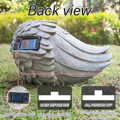 Solar Cat Garden Statues Outdoor Décor-Cat Figurines Solar LED Light Lawn Ornaments - Yard Decorations for Patio, Balcony, Backyard -Unique Birthday House Warming Gifts for Mom