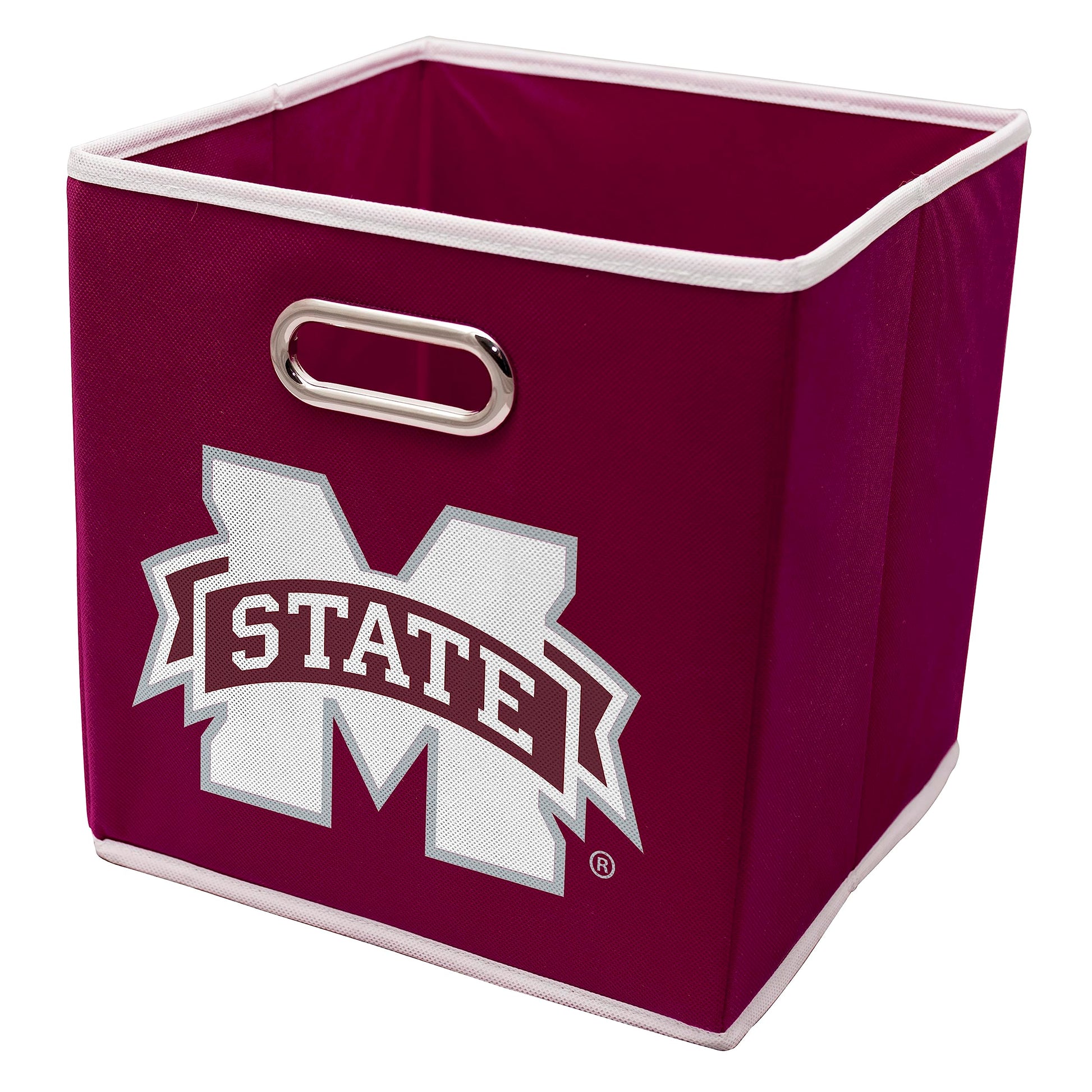 Franklin Sports Mississippi State Bulldogs Collapsible Storage Bin-Made to Fit Storage Bin