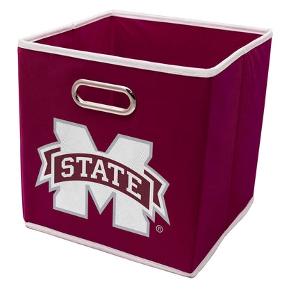 Franklin Sports Mississippi State Bulldogs Collapsible Storage Bin-Made to Fit Storage Bin