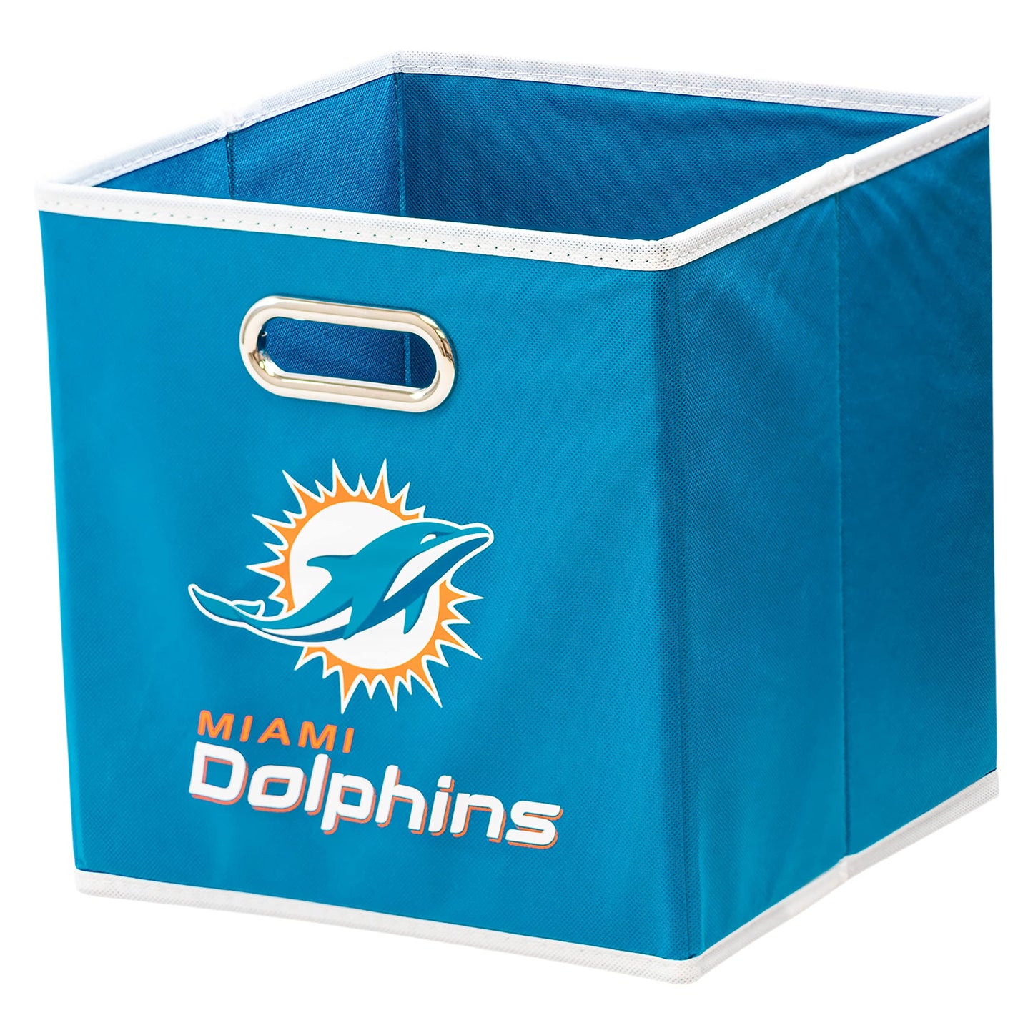 Franklin Sports NFL Miami Dolphins Collapsible Storage Bin