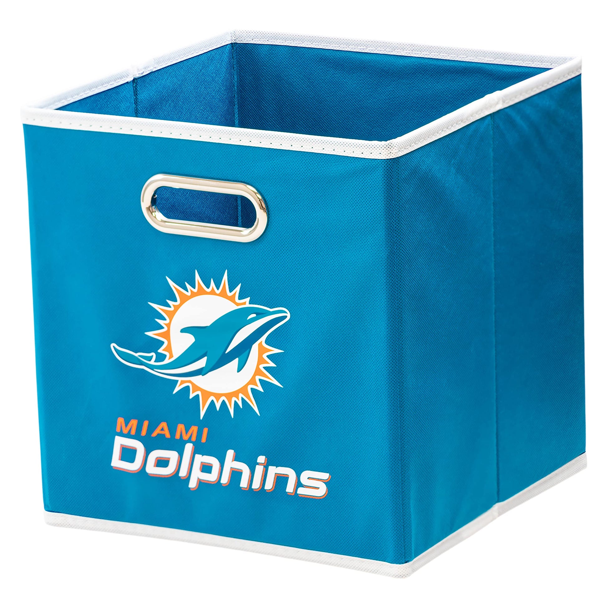 Franklin Sports NFL Miami Dolphins Collapsible Storage Bin