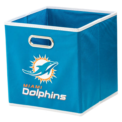 Franklin Sports NFL Miami Dolphins Collapsible Storage Bin