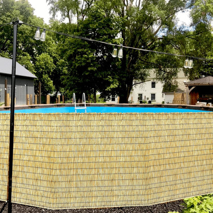 Bamboo Privacy Fence, Decorative Bamboo Fence Rolls 6 Feet High, Natural Reed Screens Outdoor for Patio Garden Backyard Balcony, 6 x 10 FT