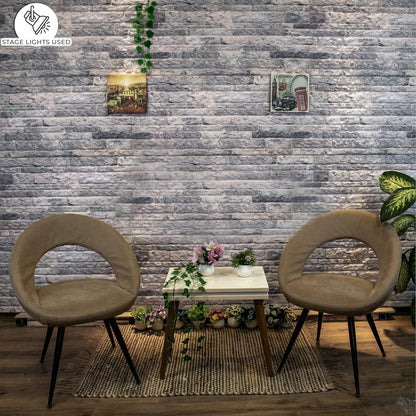Dundee Deco 3D Wall Panels Faux Brick - Cladding Light Grey Stone Look Wall Paneling, Styrofoam, Sample, Size 10 x 10 in.
