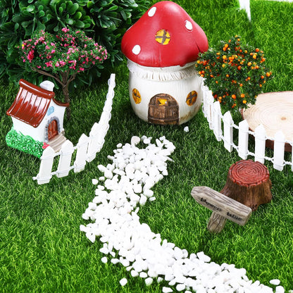 Elcoho 12 Pieces Fake Grass for Crafts Fairy Garden 6 x 6 Inches Artificial Garden Grass for Miniature Ornament Dollhouse DIY Decoration