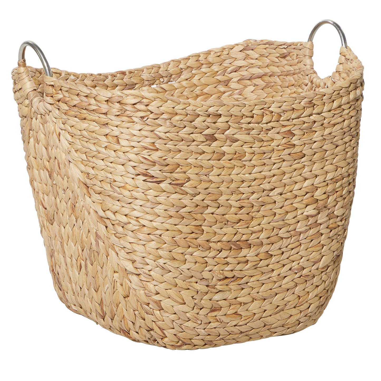 Deco 79 Seagrass Handmade Decorative and Functional Storage Basket Large Woven Basket Organizer