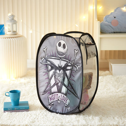 Idea Nuova Disney Nightmare Before Christmas Pop Up Laundry Storage Hamper with Durable Carry