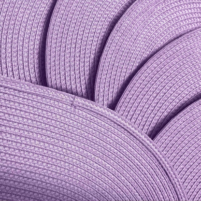 AHHFSMEI Placemats Set of 4 for Dining Table Washable Woven Vinyl Non-Slip 18x12 inches Placemat Heat-Resistant Durable Table Mats for Dining Table Easy to Clean(Lavender Purple 4)