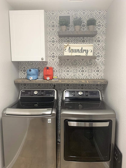 Joel's Antiques - 24 Inch Wooden Floating Shelves for Wall - 24x12x2 in - Made of Natural Wood - Short Deep Heavy Duty Rustic Wall Shelves for Bedroom - Perfect for Bathroom, Kitchen - Gray