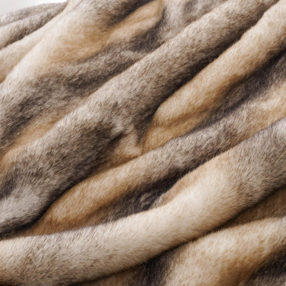 BATTILO HOME Luxury Mink Faux Fur Throw Blanket, Large Soft Cozy Warm Fur Blanket for Bed, Sofa, Couch, Chair, Thick Fur Throw and Blankets for Home Decor, 60"x80"